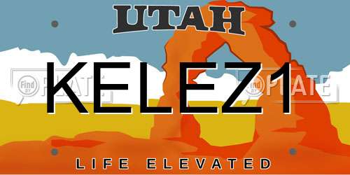 KELEZ1 Utah License Plate