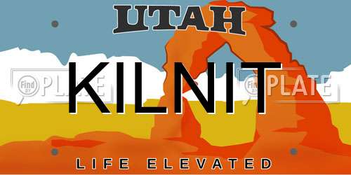 KILNIT Utah License Plate