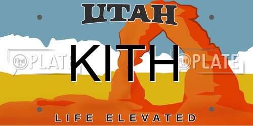 KITH Utah License Plate