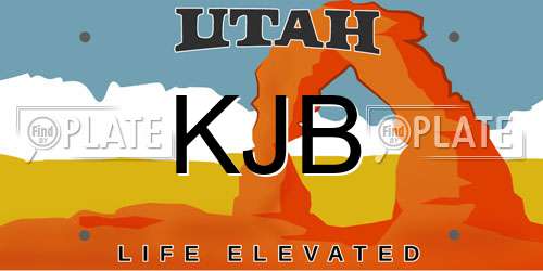 KJB Utah License Plate