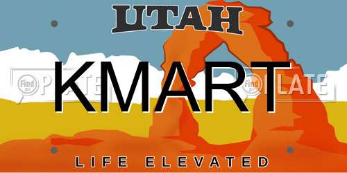 KMART Utah License Plate