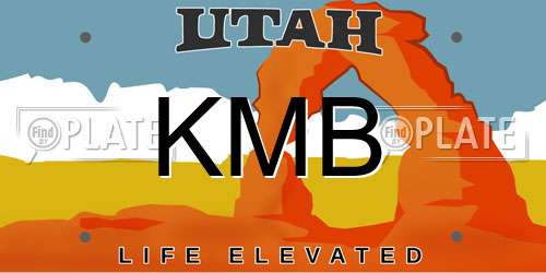 KMB Utah License Plate