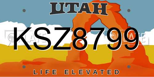 KSZ8799 Utah License Plate
