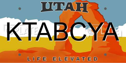 KTABCYA Utah License Plate