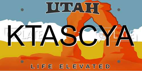 KTASCYA Utah License Plate