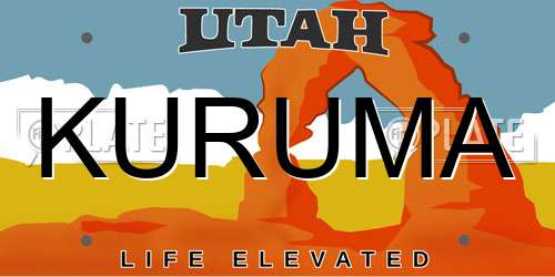 KURUMA Utah License Plate
