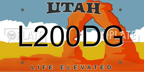 L200DG Utah License Plate