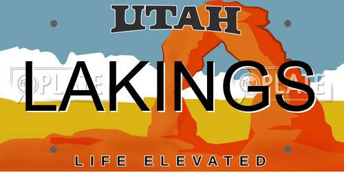 LAKINGS Utah License Plate
