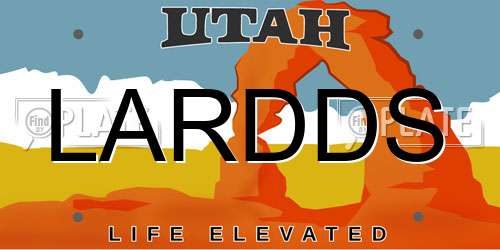 LARDDS Utah License Plate