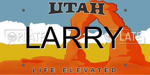 LARRY Utah License Plate