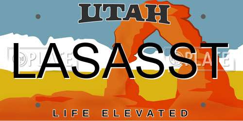 LASASST Utah License Plate