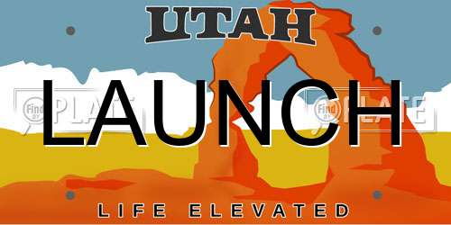 LAUNCH Utah License Plate