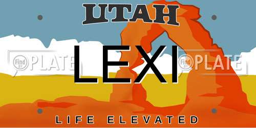 LEXI Utah License Plate