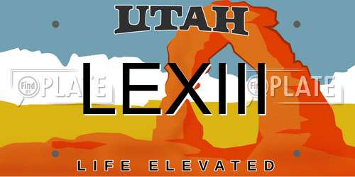 LEXIII Utah License Plate
