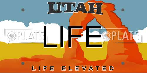 LIFE Utah License Plate