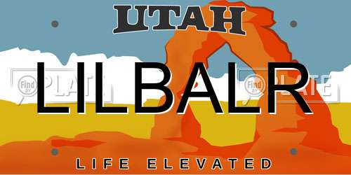 LILBALR Utah License Plate