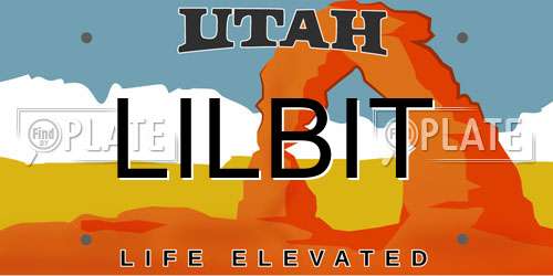 LILBIT Utah License Plate