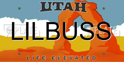 LILBUSS Utah License Plate