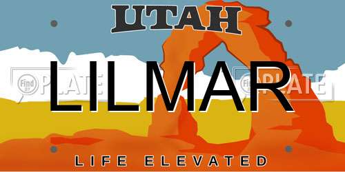 LILMAR Utah License Plate