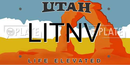 LITNV Utah License Plate