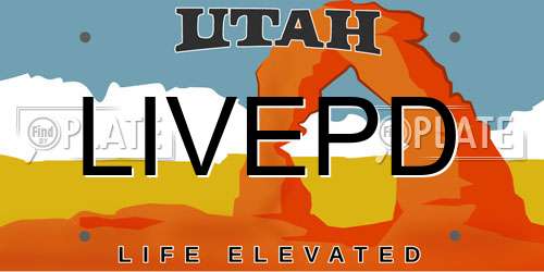 LIVEPD Utah License Plate