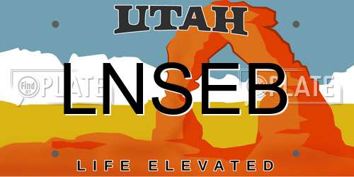 LNSEB Utah License Plate