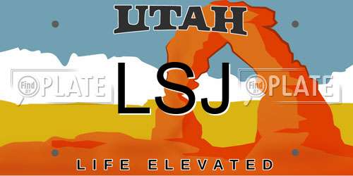 LSJ Utah License Plate