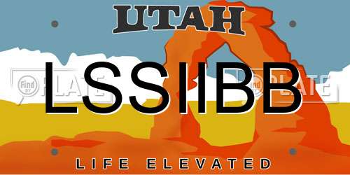 LSSIIBB Utah License Plate