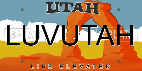 LUVUTAH Utah License Plate