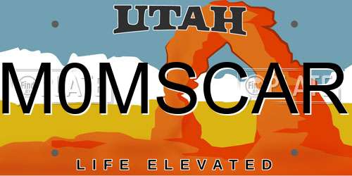 M0MSCAR Utah License Plate