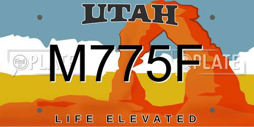 M775F Utah License Plate