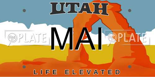 MAI Utah License Plate