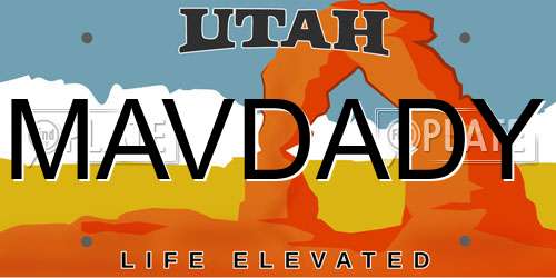 MAVDADY Utah License Plate