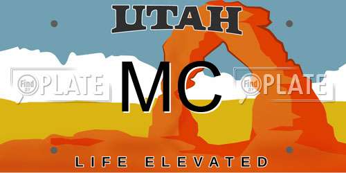 MC Utah License Plate