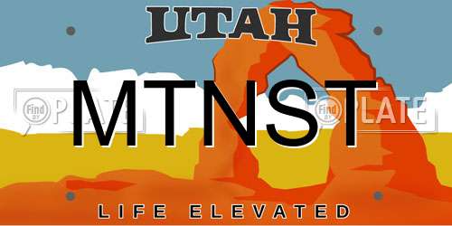 MTNST Utah License Plate