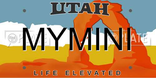 MYMINI Utah License Plate
