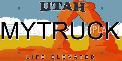 MYTRUCK Utah License Plate