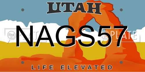 NAGS57 Utah License Plate