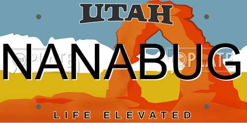 NANABUG Utah License Plate