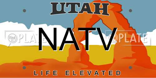 NATV Utah License Plate