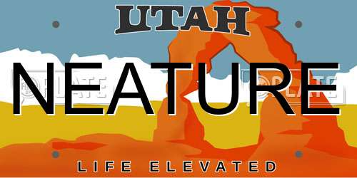 NEATURE Utah License Plate