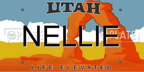 NELLIE Utah License Plate