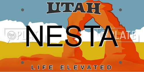 NESTA Utah License Plate