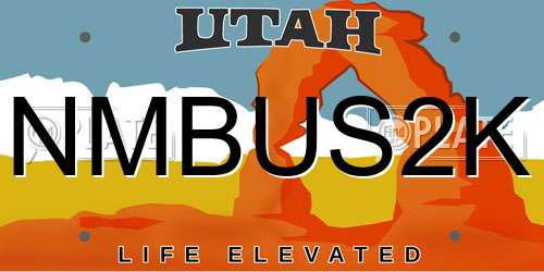 NMBUS2K Utah License Plate
