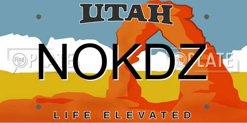 NOKDZ Utah License Plate