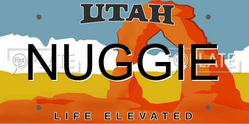 NUGGIE Utah License Plate