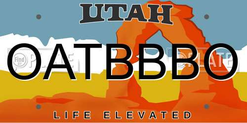 OATBBBO Utah License Plate