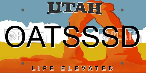 OATSSSD Utah License Plate