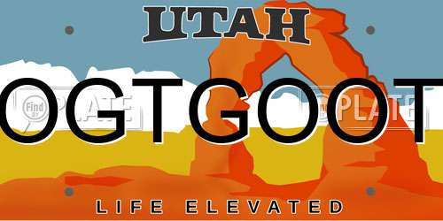 OGTGOOT Utah License Plate