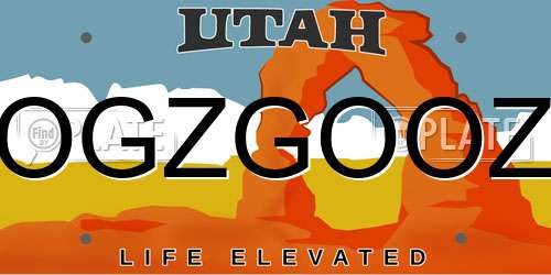 OGZGOOZ Utah License Plate